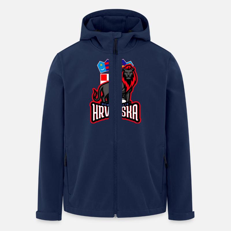 LAV HRVATSKA - Recycelte Männer Softshell-Jacke von Stanley/Stella - Navy