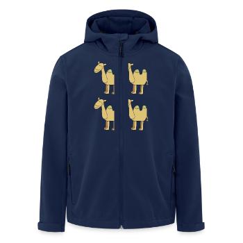 kamel herde - Recycelte Männer Softshell-Jacke von Stanley/Stella - Navy - Vorne - AI Model Male 185 light (185cm)
