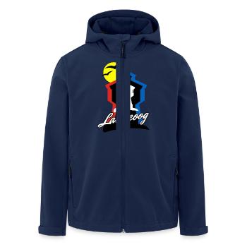 Langeoog Style mit Wasserturm - Recycelte Männer Softshell-Jacke von Stanley/Stella - Navy - Vorne - AI Model Male 185 light (185cm)