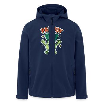 Pak Joy – Happy Pak Choi - Men’s Recycled Softshell Jacket by Stanley/Stella - navy - Front - AI Model Male 185 light (185cm)