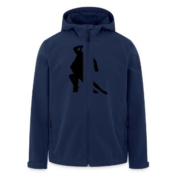 Tanzen - Recycelte Männer Softshell-Jacke von Stanley/Stella - Navy - Vorne - AI Model Male 185 light (185cm)