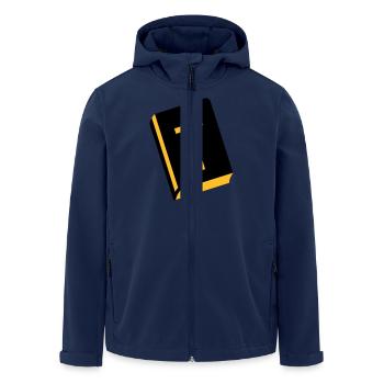 Bible - Jesus - Men’s Recycled Softshell Jacket by Stanley/Stella - navy - Front - AI Model Male 185 light (185cm)