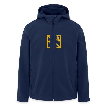 INTERD PETROL - Men’s Recycled Softshell Jacket by Stanley/Stella - navy - Front - AI Model Male 185 light (185cm)