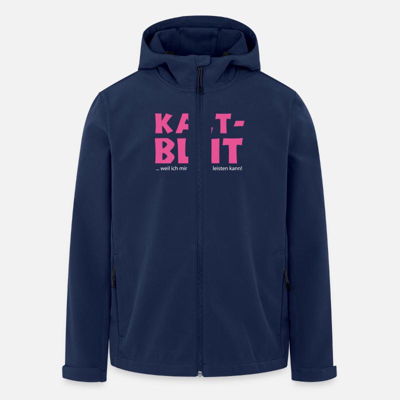 Kaltblut =1,5_Pferde-2 - Recycelte Männer Softshell-Jacke von Stanley/Stella - Navy