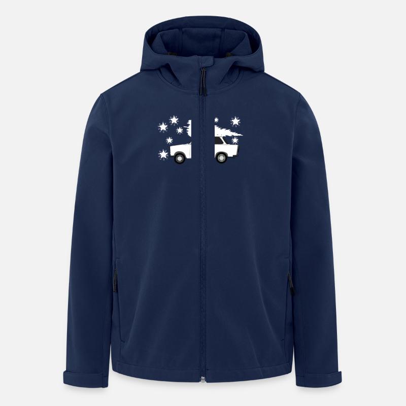  Weihnachten - Recycelte Männer Softshell-Jacke von Stanley/Stella - Navy