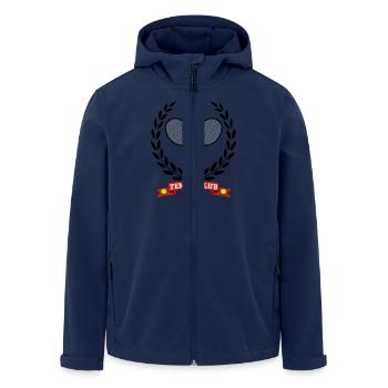 tennis - Men’s Recycled Softshell Jacket by Stanley/Stella - navy - Front - AI Model Male 185 light (185cm)