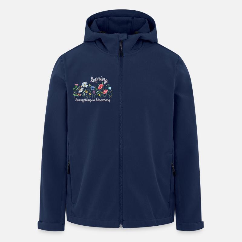 Sentez l’épanouissement en vous - Veste softshell homme en polyester recyclé Stanley/Stella - marine