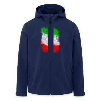 italia - Veste softshell homme en polyester recyclé Stanley/Stella - marine - Devant - AI Model Male 185 light (185cm)