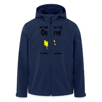 Jeden Tag Ostern - Recycelte Männer Softshell-Jacke von Stanley/Stella - Navy - Vorne - AI Model Male 185 light (185cm)