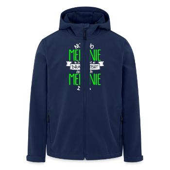 MELANIE die Echte - Recycelte Männer Softshell-Jacke von Stanley/Stella - Navy - Vorne - AI Model Male 185 light (185cm)
