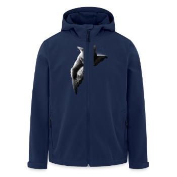 MOONCAT 2 (Choose black) - Men’s Recycled Softshell Jacket by Stanley/Stella - navy - Front - AI Model Male 185 light (185cm)