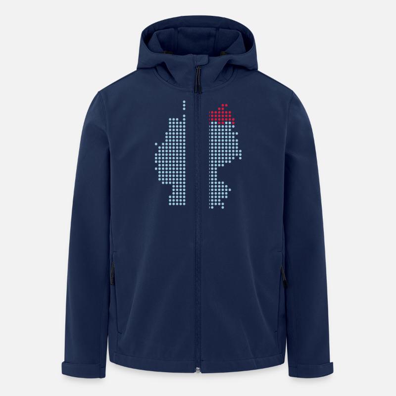 Mecklembourg-Poméranie occidentale - Veste softshell homme en polyester recyclé Stanley/Stella - marine
