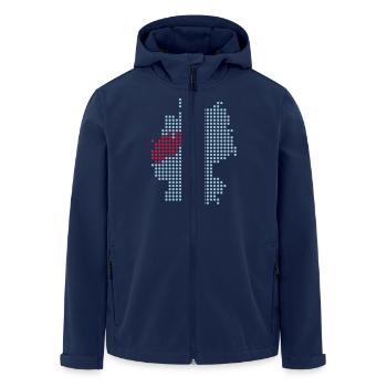 Nordrhein-Westfalen - Recycelte Männer Softshell-Jacke von Stanley/Stella - Navy - Vorne - AI Model Male 185 light (185cm)