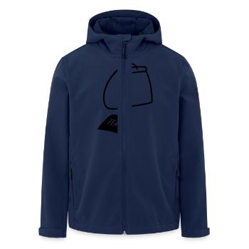 teabag - Recycelte Männer Softshell-Jacke von Stanley/Stella - Navy - Vorne - AI Model Male 185 light (185cm)
