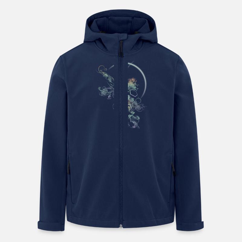 supernova-darkshirt - Recycelte Männer Softshell-Jacke von Stanley/Stella - Navy