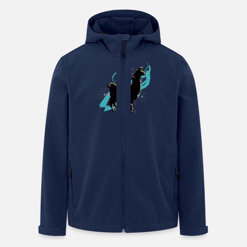 Lama Alpaka Fashion - Recycelte Männer Softshell-Jacke von Stanley/Stella - Navy