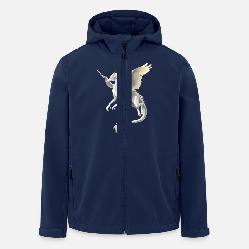 Dragon Blanc - Veste softshell homme en polyester recyclé Stanley/Stella - marine