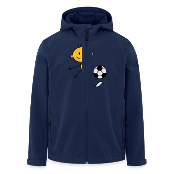 soccer_boy - Recycelte Männer Softshell-Jacke von Stanley/Stella - Navy - Vorne - AI Model Male 185 light (185cm)