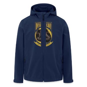 Boxing Hero - The Greatest - Recycelte Männer Softshell-Jacke von Stanley/Stella - Navy - Vorne - AI Model Male 185 light (185cm)