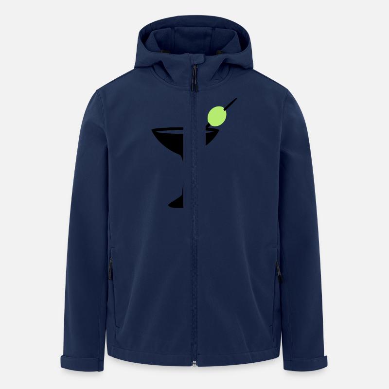 cocktail martini drink - Men’s Recycled Softshell Jacket by Stanley/Stella - navy