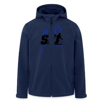 apres_2 - Veste softshell homme en polyester recyclé Stanley/Stella - marine - Devant - AI Model Male 185 light (185cm)