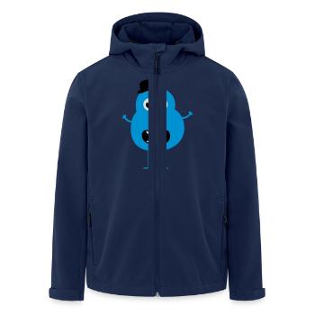 Funny Vintage Monster - Veste softshell homme en polyester recyclé Stanley/Stella - marine - Devant - AI Model Male 185 light (185cm)