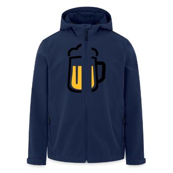 Bière - Veste softshell homme en polyester recyclé Stanley/Stella - marine - Devant - AI Model Male 185 light (185cm)