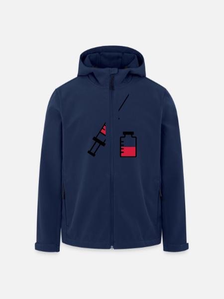 Spritze - Recycelte Männer Softshell-Jacke von Stanley/Stella - Navy