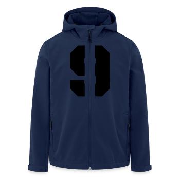 9 - Recycelte Männer Softshell-Jacke von Stanley/Stella - Navy - Vorne - AI Model Male 185 light (185cm)