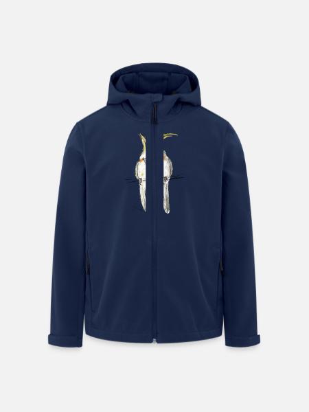 Nymphensittiche - Recycelte Männer Softshell-Jacke von Stanley/Stella - Navy