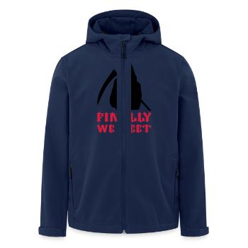Sensenmann / Reaper / final / Tod - Recycelte Männer Softshell-Jacke von Stanley/Stella - Navy - Vorne - AI Model Male 185 light (185cm)