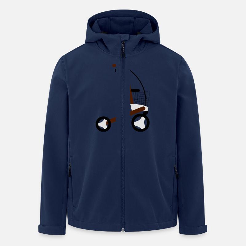 rollator - Recycelte Männer Softshell-Jacke von Stanley/Stella - Navy