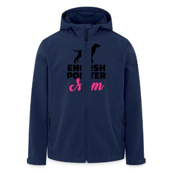 English Pointer - Recycelte Männer Softshell-Jacke von Stanley/Stella - Navy - Vorne - AI Model Male 185 light (185cm)