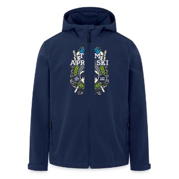 Apres Ski T Shirt Team Apres Ski - Recycelte Männer Softshell-Jacke von Stanley/Stella - Navy - Vorne - AI Model Male 185 light (185cm)
