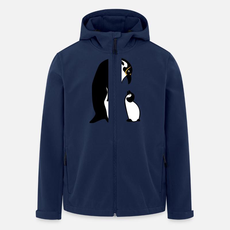 Pinguin - Recycelte Männer Softshell-Jacke von Stanley/Stella - Navy