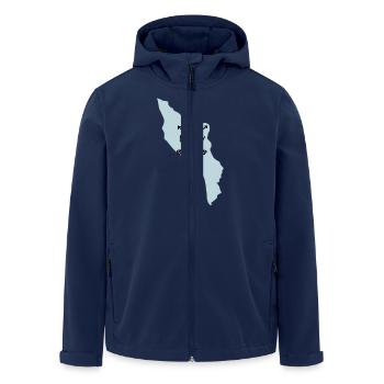 Il d'oléron love all directions - Men’s Recycled Softshell Jacket by Stanley/Stella - navy - Front - AI Model Male 185 light (185cm)