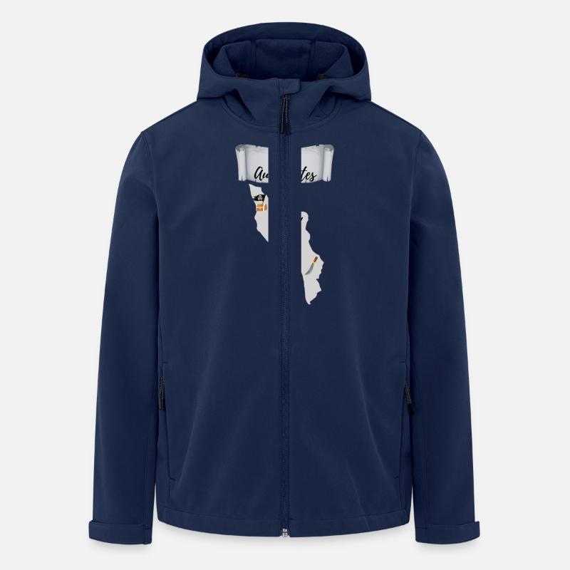 L'île aux pirates, Oléron - Veste softshell homme en polyester recyclé Stanley/Stella - marine