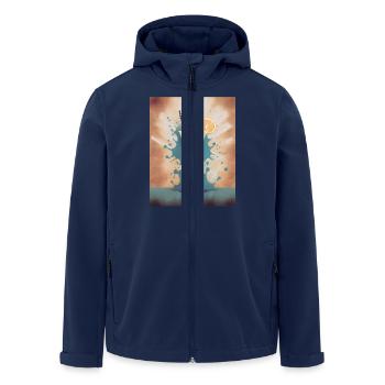 The good life Happy Hour Cocktail - Men’s Recycled Softshell Jacket by Stanley/Stella - navy - Front - AI Model Male 185 light (185cm)