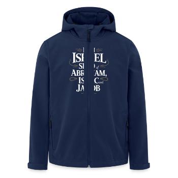Pride Israelite: Seeds of Abraham, Isaac and Jacob - Men’s Recycled Softshell Jacket by Stanley/Stella - navy - Front - AI Model Male 185 light (185cm)