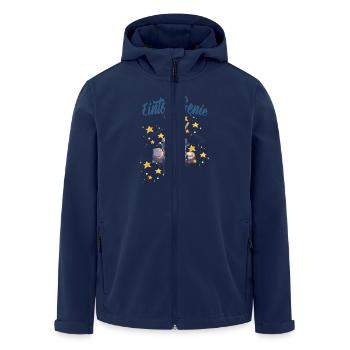Eintopf Genie - Recycelte Männer Softshell-Jacke von Stanley/Stella - Navy - Vorne - AI Model Male 185 light (185cm)
