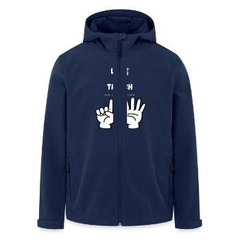 Je compte jusqu’à trois - Veste softshell homme en polyester recyclé Stanley/Stella - marine - Devant - AI Model Male 185 light (185cm)
