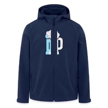 Malle-Bierglas - Recycelte Männer Softshell-Jacke von Stanley/Stella - Navy - Vorne - AI Model Male 185 light (185cm)