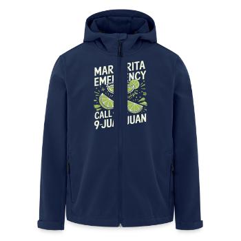 Funny saying for margarita fans - Men’s Recycled Softshell Jacket by Stanley/Stella - navy - Front - AI Model Male 185 light (185cm)