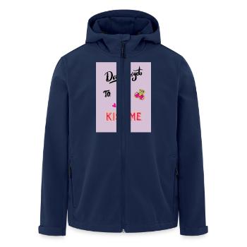 Kiss Me Cute TASCHE - Recycelte Männer Softshell-Jacke von Stanley/Stella - Navy - Vorne - AI Model Male 185 light (185cm)