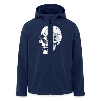 Crâne - Veste softshell homme en polyester recyclé Stanley/Stella - marine - Devant - AI Model Male 185 light (185cm)