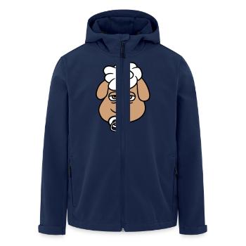 Sheep Baby Toddler Face Pacifier Child Head - Men’s Recycled Softshell Jacket by Stanley/Stella - navy - Front - AI Model Male 185 light (185cm)