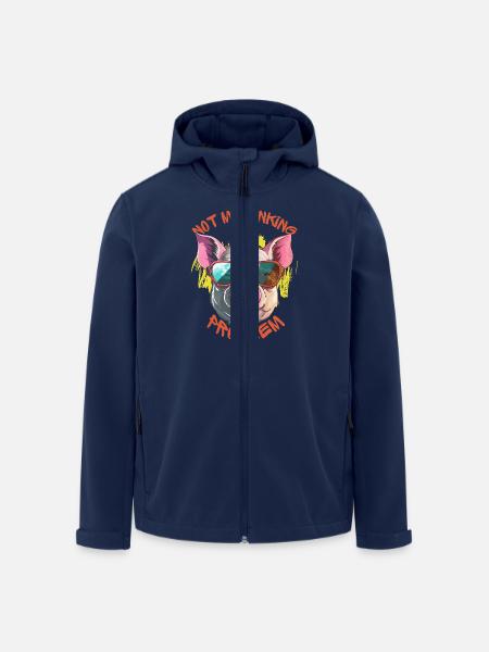 Not My Oinking Problem - Men’s Recycled Softshell Jacket by Stanley/Stella - navy