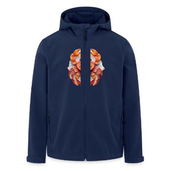Sternzeichen Krebs - Recycelte Männer Softshell-Jacke von Stanley/Stella - Navy - Vorne - AI Model Male 185 light (185cm)