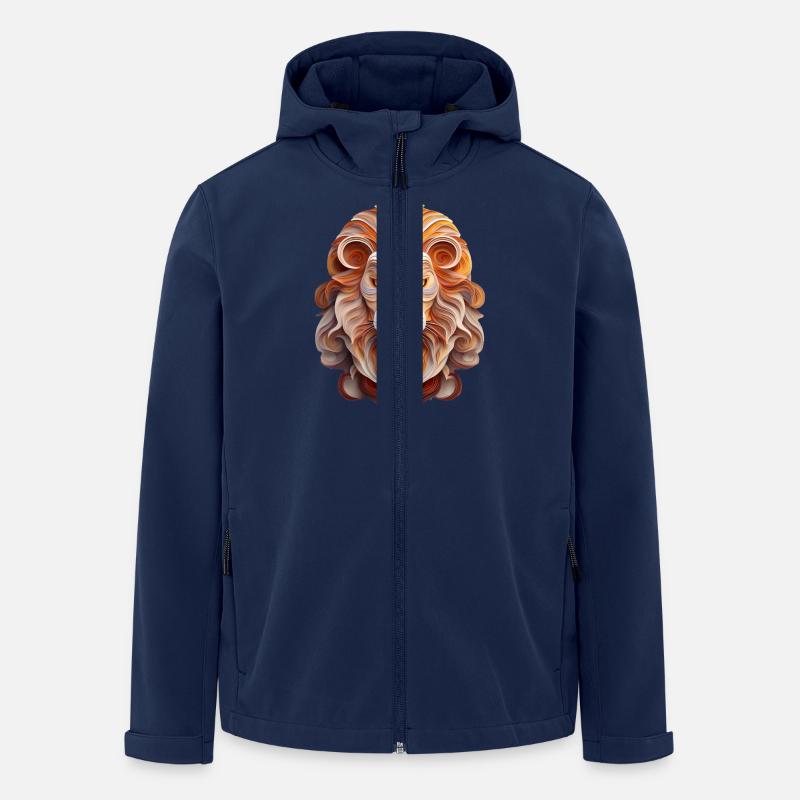 Zodiac sign Leo - Men’s Recycled Softshell Jacket by Stanley/Stella - navy