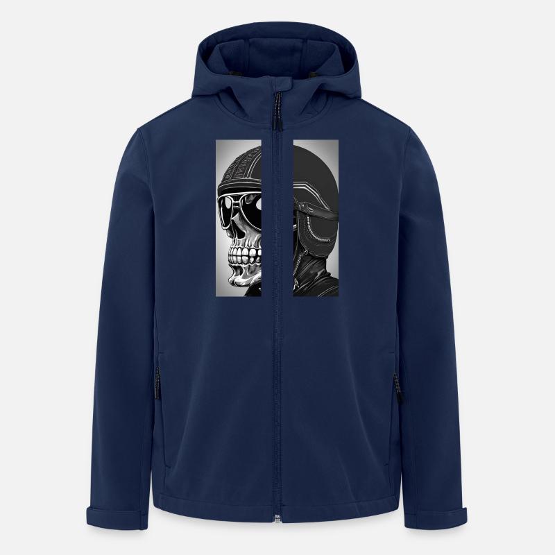 DeadHead-Motoren - Recycelte Männer Softshell-Jacke von Stanley/Stella - Navy